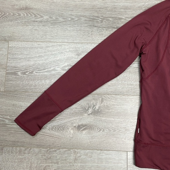 Mondetta Pullover Quarter Zip Performance Top Maroon Burgundy L - Picture 15 of 16